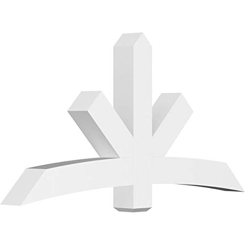 Ekena Millwork GBP072X36X0606ALB00 Alberta Architectural Grade PVC Gable Bracke…