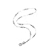Rosehill White Pearl Beads Fashion Lanyard Necklace Hand Beaded with Breakaway Magnetic Clasp and Swirl Hook. Perfect for ID Badges and Key Chain. Back to Office in Style!