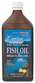 Carlson labs very finest liquid fish oil 16.9 fl. oz. l…