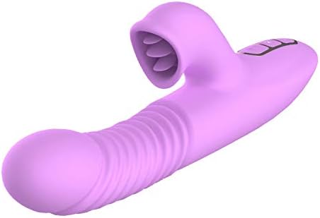 Heating Telescopic Vibrodion Covert Sucker Tongue Vibradions Covertoral Excite Excited Happy Toys for Women,Purple