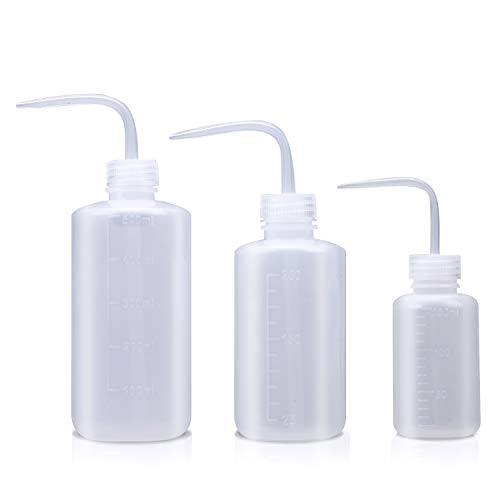 Young4us Wash Bottle, 3 Pack LDPE Squeeze Bottles, Safe Plastic Low