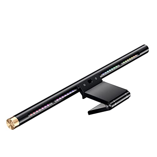 Monitor Light Bar with RGB Backlight, Flat/Curved Screen Bar Reduce Eye