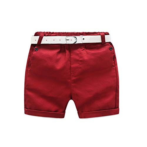 2Piece Toddler Baby Boy Gentleman Suit, Rose Print Short Sleeve T-Shirt Shorts Pants 18M-6Y,Fashion Style Outfit Set