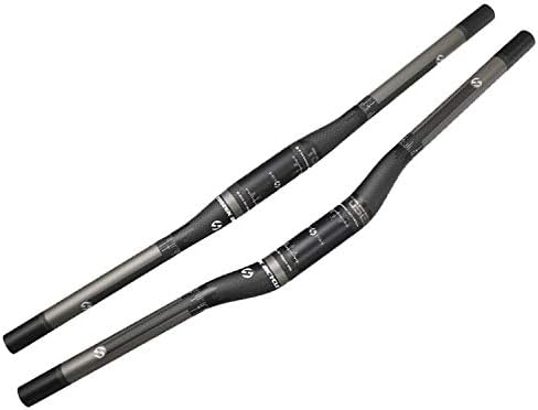 TOSEEK 3K Carbon MTB Mountain Road Bike Bicycle Riser flat bar Handlebar 31.8 * 580-760mm