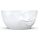 TASSEN Big Porcelain Serving Bowl, Out of Control Face Edition, 87.5 oz. White (Single Bowl)