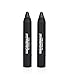 Professional Hair Chalk Temporary Hair Dye Non-toxic Hair Color Crayon Cover White Hair Color Patch (2packs-black-dark Brown)