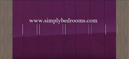 Large Wardrobes Rainbow 450cm Hinged Door Wardrobe Purple Amazon