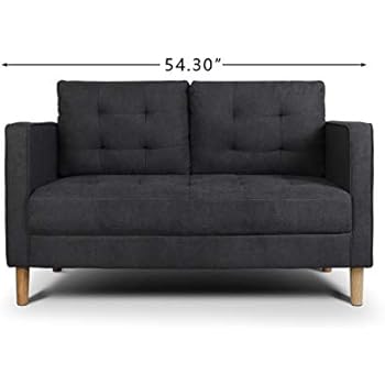 Amazon Com Zinus Josh Traditional Upholstered 56in Sofa Couch