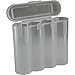 2 Clear 18650 & CR123A 4 Battery Holder Storage Case for 18650 Batteries