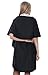 Bestdress Women's Solid Sleeveless Irregular Cape Coat