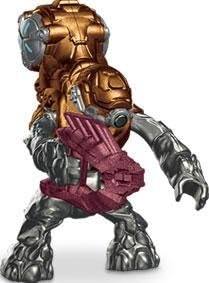 Halo Mega Bloks LOOSE Minifigure Covenant Copper Imperial Grunt [Series 9]