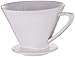 Cilio C104943 Porcelain Coffee Filter/Holder Pour-Over, 4/Medium, White