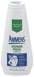 Ammens Medicated Powder Shower Fresh 11 OZ - Buy Packs and SAVE (Pack of 4)