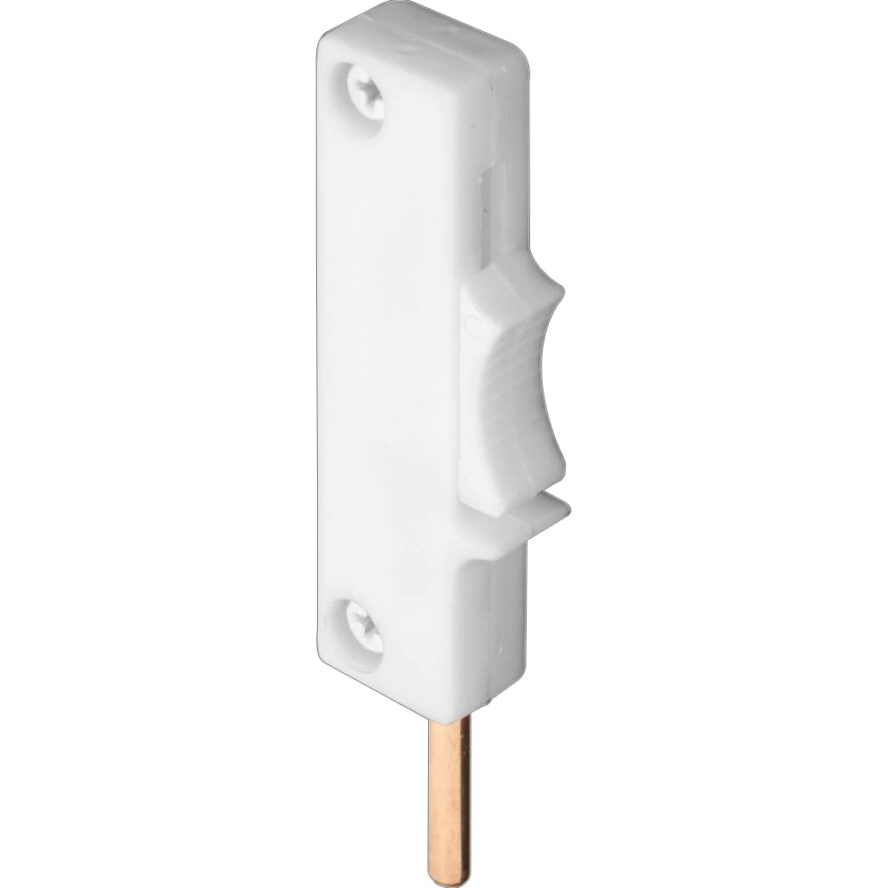 Photo 1 of Prime-Line U 9831 White, Plastic, Sliding Window Lock, Edge Mount (Single Pack)