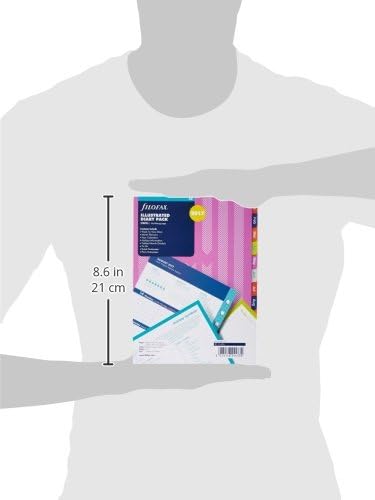 Filofax A5 Stripes Illustrated 2017 Diary Refill Pack