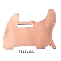CactusAngui Orchestral Instrument 8 Holes Electric Guitar Front Pickguard Scratch Plate Cover for TL Telecaster - Copper