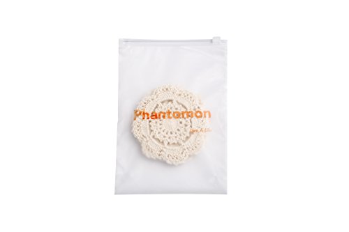 Phantomon Lace Round Crochet Doilies Handmade Coasters, 4-Inch, Pack of 4 (Beige) - Thumbnail 6