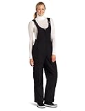 White Sierra Women's Insulated Bib Snow Pant (Black, Medium)