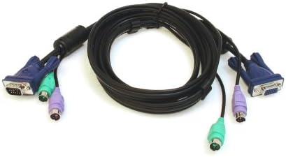 ConnectPRO SPS-06P, 6 ft PS2 Ultra Thin 3-in-1 KVM Cable