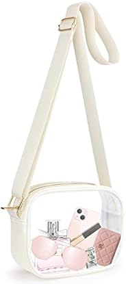 Clear Crossbody Bag, Stadium Approved Clear Purse Bag for Concerts Sports Events Festivals