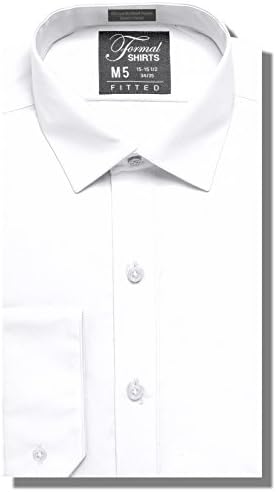Luxe Microfiber Men’s Fitted Spread Collar Dress Shirt - Style Jesse