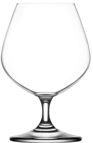 LAV Special Series Crystal Cognac/Brandy Glasses, Set of 6, 13.5 oz