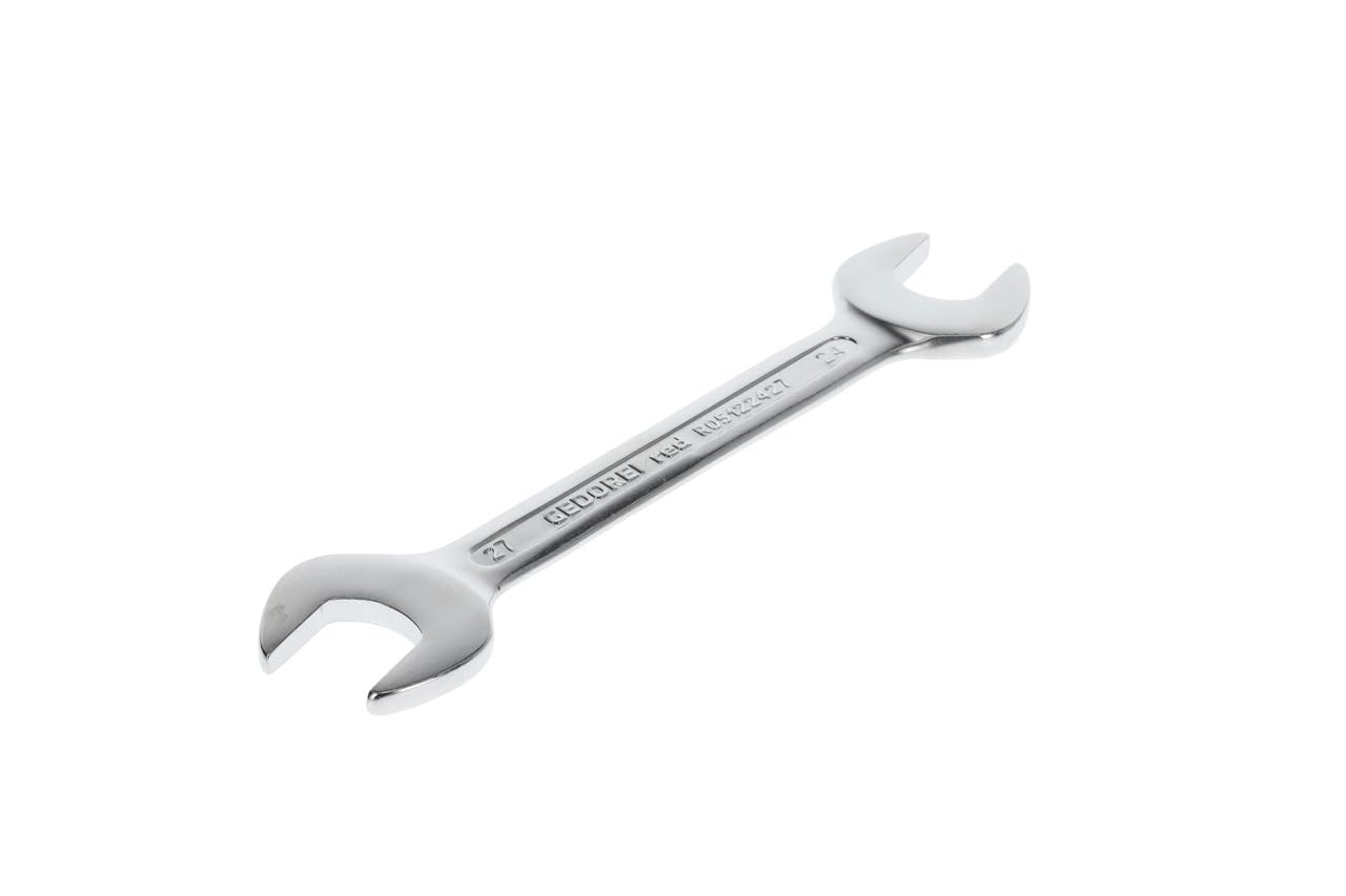 GEDORE red Double open-end spanner, SW 24+27 mm, Metric, Short, Spanner, Open-end spanner, 245 mm long, R05122427
