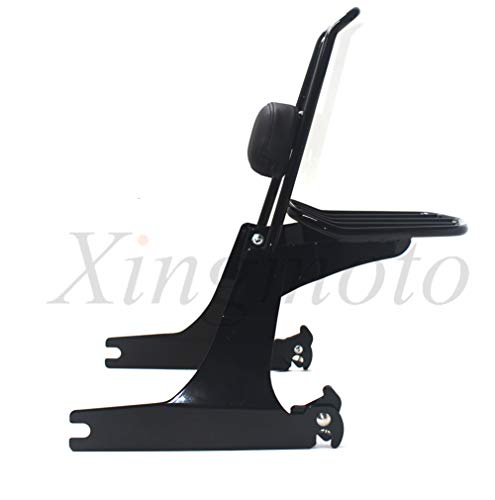NBX- Replacement of Detachable sissybar backrest luggage rack For Compatible with Harley Dyna 02-05
