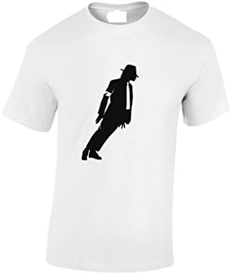 Mens Micheal Jackson Dance Tshirt-Gents Micheal Jackson Music T-shirt-White-2X-Large
