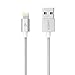 Anker 3ft Nylon Braided USB Cable with Lightning Connector [Apple MFi Certified] for iPhone X / 8/8 Plus / 7/7 Plus / 6/6 Plus / 5s, iPad Pro Air 2 and More (Silver)