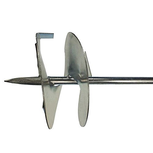 Erdlochbohrer 300 mm DN verzinkt Erdbohrer 30 cm Lochbohrer Handbohrer Pfahlbohrer Gartenbohrer Palisadenbohrer Handerdbohrer Erdbohrgerät – Bild 5