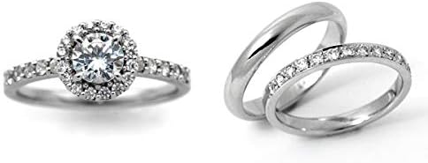 婚約指輪 安い 結婚指輪 セットリングダイヤモンド プラチナ 0 3カラット 鑑定書付 0 321ct E