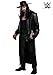 Mens WWE The Undertaker Halloween Cosplay Costume Outfit | Licensed Overcoat, Tank, Pants, Hat, and Pair of Gloves Large