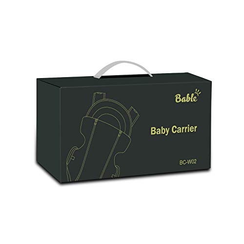Bable Baby Carrier Ergonomic, Soft Carrier Newborn-for Baby 8-20 lbs-Baby Wrap Carrier Comfortable for All Seasons - Thumbnail 6