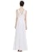 Ever-Pretty Sexy Chiffon White Dresses for Women 6US White