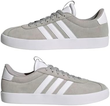 Mujer Vl Court 3.0 Shoes, Grey Two / Cloud White / Silver Metallic, 44 EU