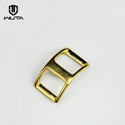 Kamas WUTA Brass Conway Harness Buckle Horse Bridle Tack Belt Biker Nail Buckle DIY Leather Suitable for Quick Connect(Pack of 2/5pcs) - (Size: 2pcs, Color: 003-16mm Inner Width) - Thumbnail 4