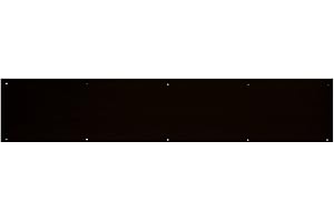 BRASS Accents A09-P0830-DB 8" x 30" Dark Bronze Aluminum Kick Plate Screw Mount