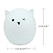 niceEshop(TM) Portable Silicone LED Colorful Baby Night Light, USB Rechargeable Children Night Lamp with Warm White, 7-Color Breathing, Single Color 3 Lighting Modes for Kids Adults Bedroom(A)