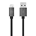LABC Apple-Certified MFi Lightning Cable Sync & Charge Cable Aluminum Caps Nylon Cable 4 ft / 1.2m iPhone Lightning Cable Charging Cord Nylon Braided Apple USB Cable Data Sync Cable 8 Pin Cable for iPhone 5/5s/5c 6s 6s Plus iPad iPod 5G (LABC-505 GREY)