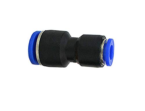 TOOLSTAR Air Tube Fitting, 8mm to 6mm Reducing Pneumatic Fittings Push in Quick Release Connector Pneumatic Tools for Quick Connection of Air Piping (5 PCS)