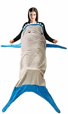 Edle Markendecke Fleece Blanket Shark Tail - Adult Size Super Soft Premium Quality Guaranteed On TV