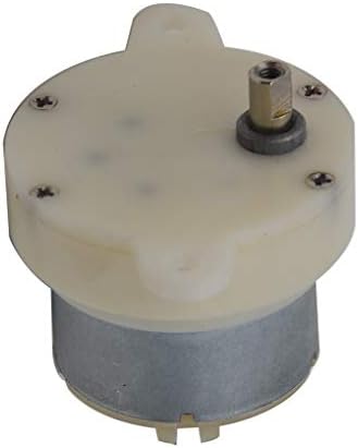 DC 12V Gear Motor High Torque gearbox, DC 12V gear Slow Speed Micro Electric Motor Gearbox Slow Down Mute 3 RPM 4mm Shaft