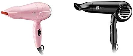 セット買い ヴィダル サスーン ヘアドライヤー ピンクシリーズ 軽量タイプ 海外対応 ピンク Vsd 1230 Pj シリーズ マイナスイオン ブラック Vsd 1212 Kj