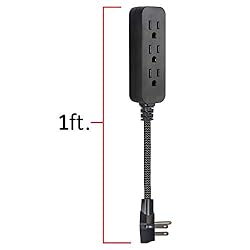 GE 3-Outlet Power Strip Extension Cord with