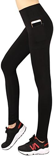 NeonysweetsWomens Outdoor Fitness Tights Leggings Running Yoga Pants Phone Pockets