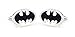 BadmenHome Classic Batman Enamel Oval Logo Cufflinks gifts for Wedding Groomsman Suit Sleeve button