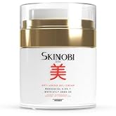 Skinobi Anti-Aging Gel-Cream for Face & Neck | Peptide & Hyaluronic Acid Moisturizer to Smooth Fine Lines & Wrinkles, Firm Skin | Lightweight, Non-Greasy Daily Gel Cream | Made in USA