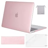 MOSISO MacBook Pro 13 inch Case 2019 2018 2017 2016 Release A2159 A1989 A1706 A1708, Plastic Hard Shell &Keyboard Cover &Screen Protector &Storage Bag Compatible with MacBook Pro 13, Pink