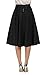 ANGVNS Women Fashion Casual High Waist Flared Solid A-Line Long Skirt Dress